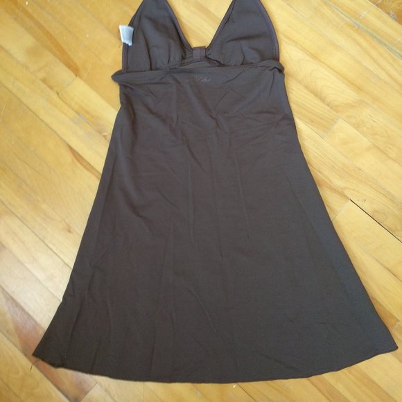 Chocolate  Halter Coverup Body Glove sz S - Picture 2 of 6